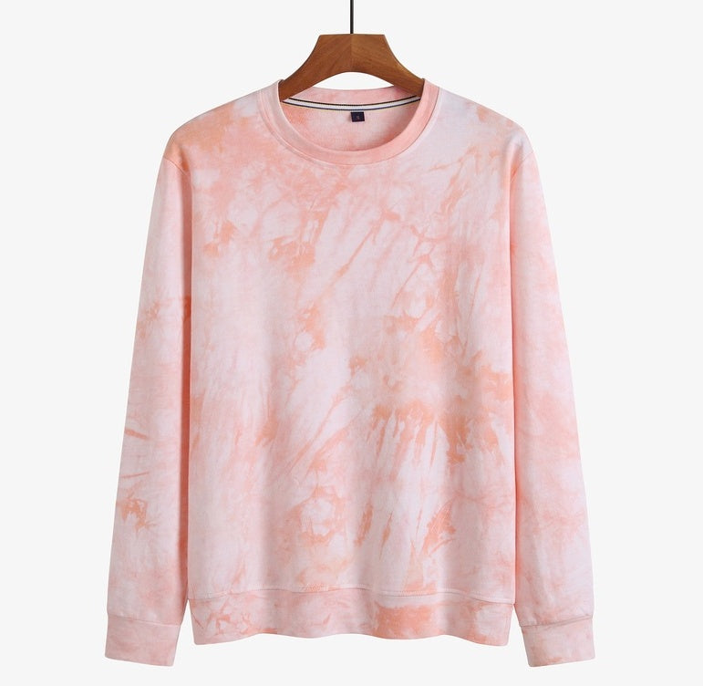Tie-dye Sweater Men Thin Loose Large Size Sweater