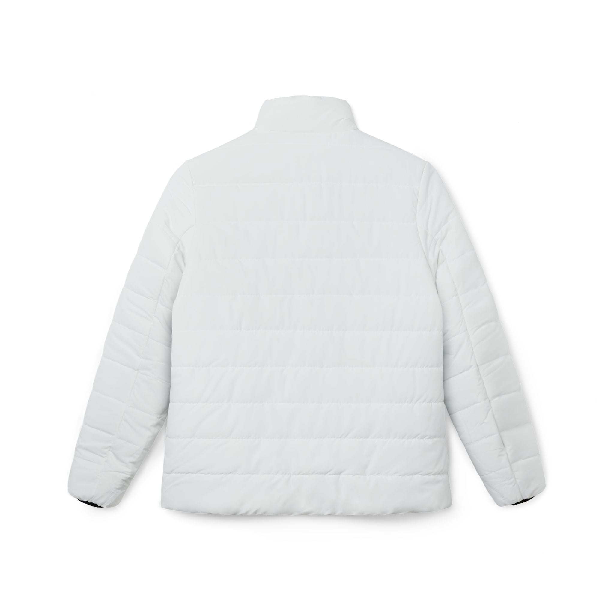 Women's Quilted Puffer Jacket – White Lightweight Insulated Coat