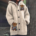 Womens Printed Casual Sweatshirt Jacket