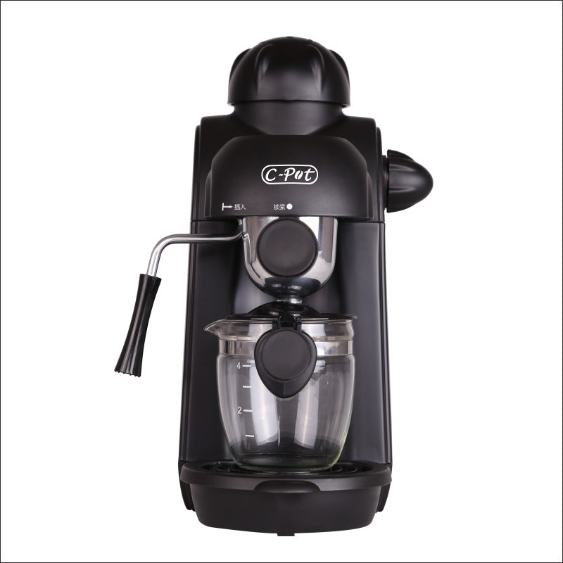 Mini Home Espresso Machine, Semi-Automatic, 5-Cup