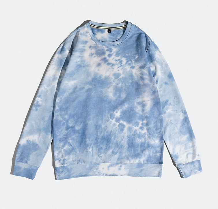 Tie-dye Sweater Men Thin Loose Large Size Sweater