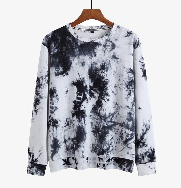 Tie-dye Sweater Men Thin Loose Large Size Sweater