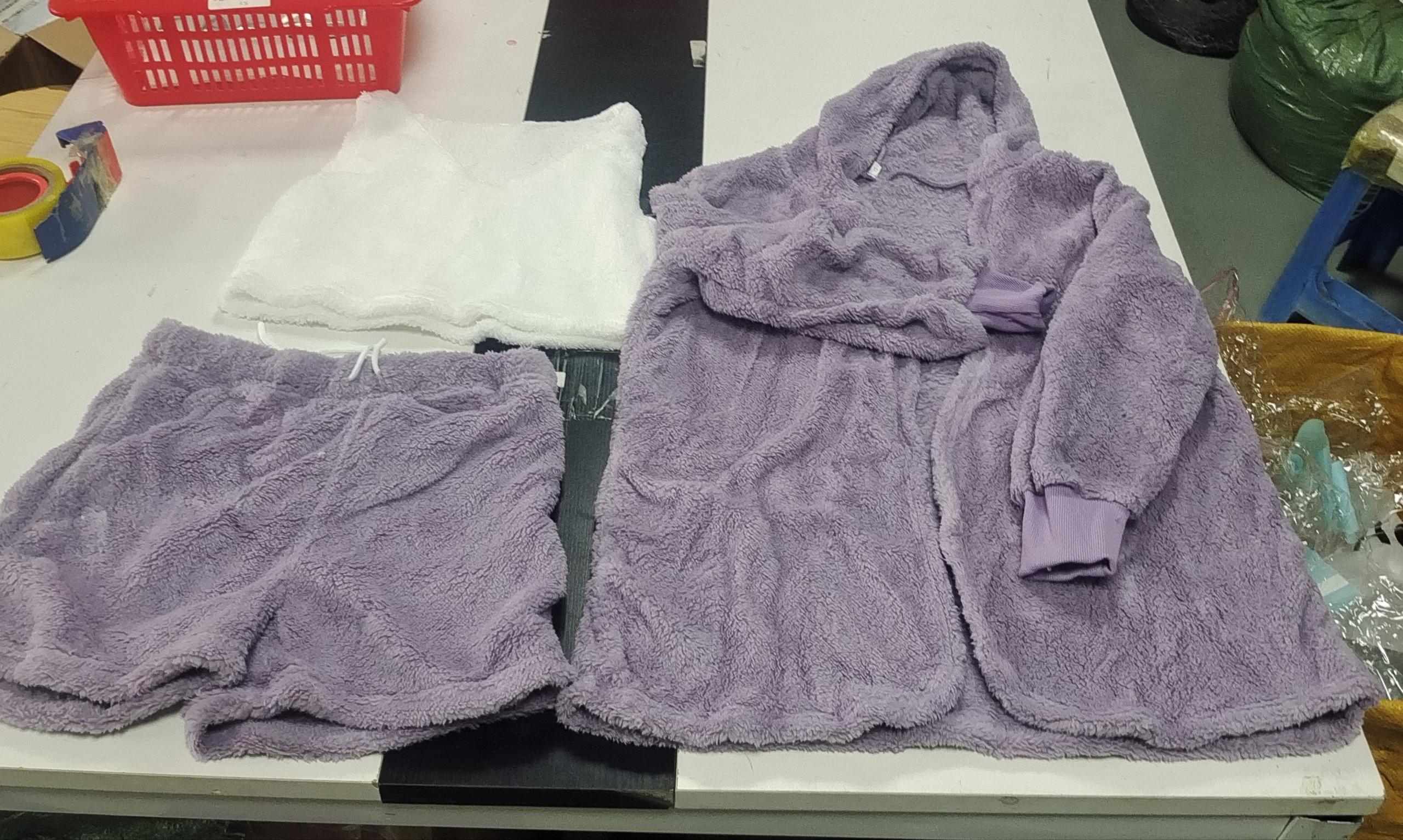 Women's 3-Piece Cosy Pajama Set – Crop Top, Tank & Shorts